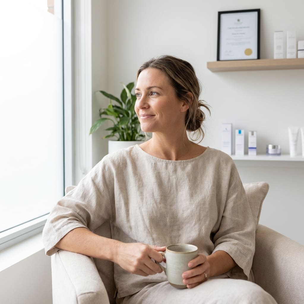 Mulher serena e natural - Explante